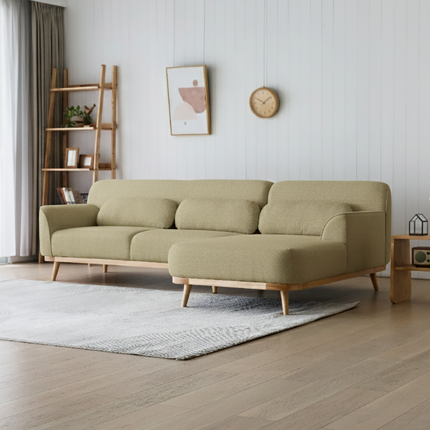 Solid Wood Sectional