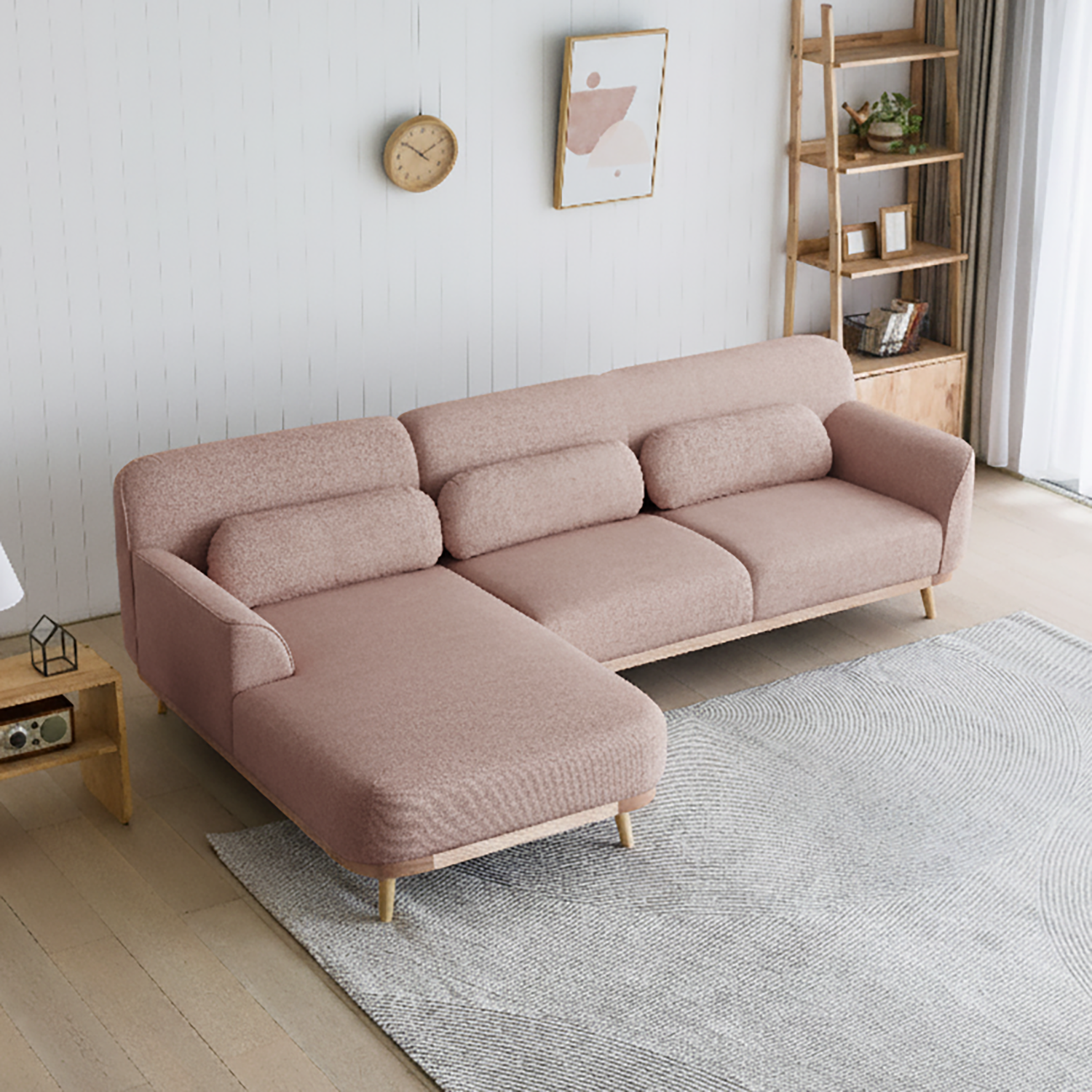 Solid Wood Sectional