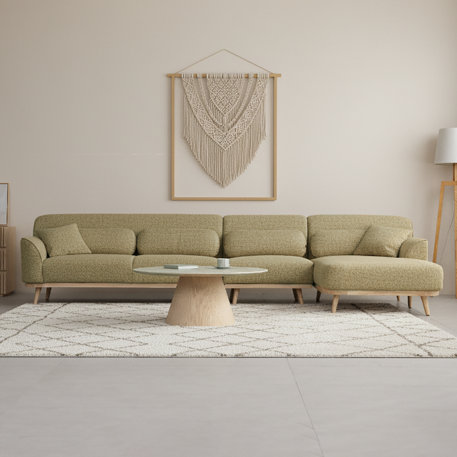 Solid Wood Sectional