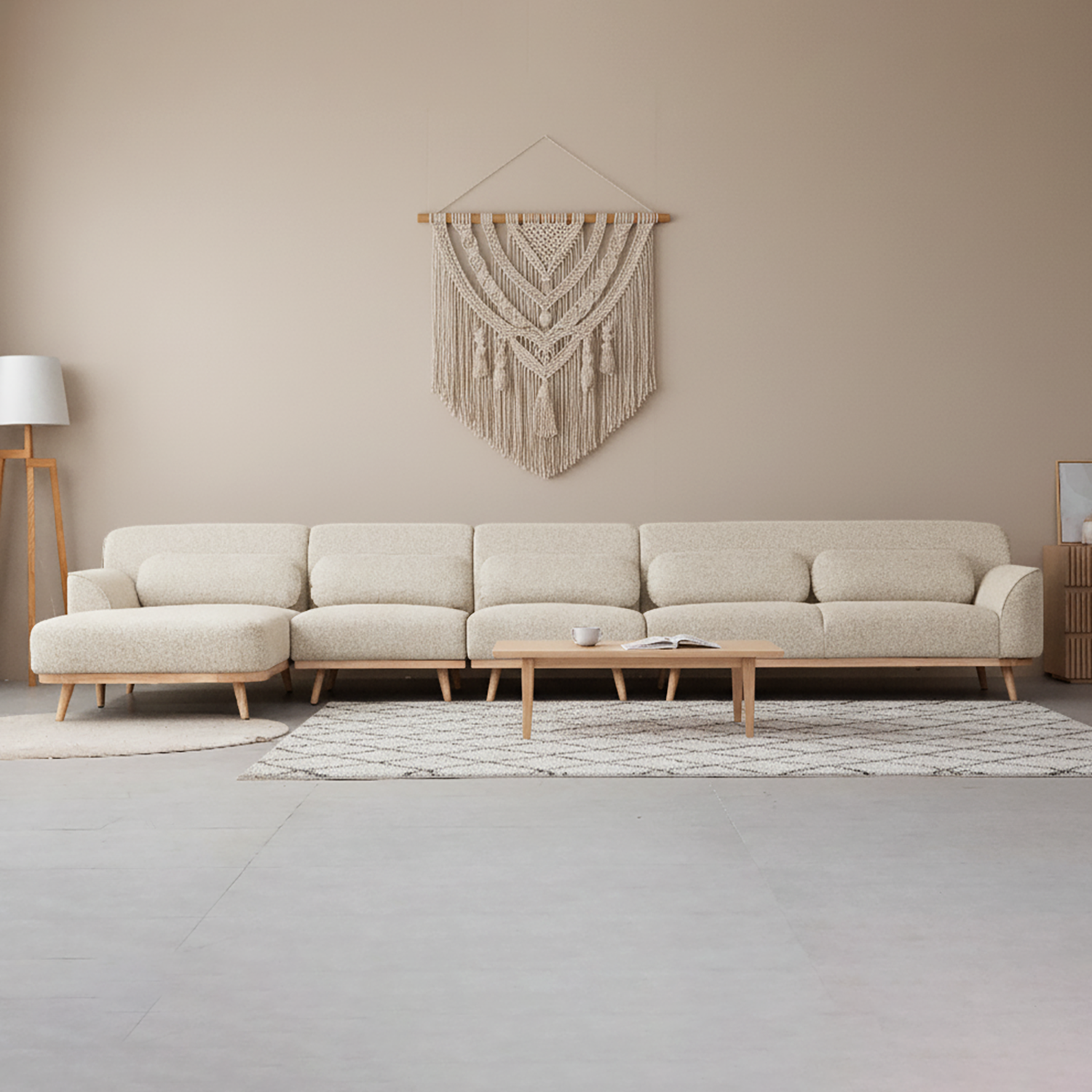 Solid Wood Sectional