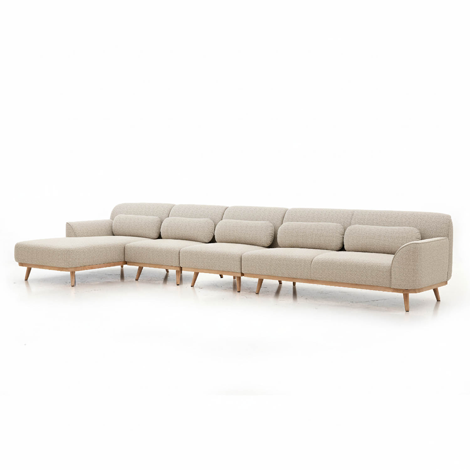 Solid Wood Sectional