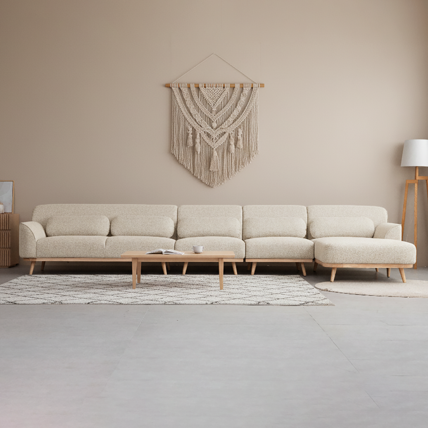 Solid Wood Sectional