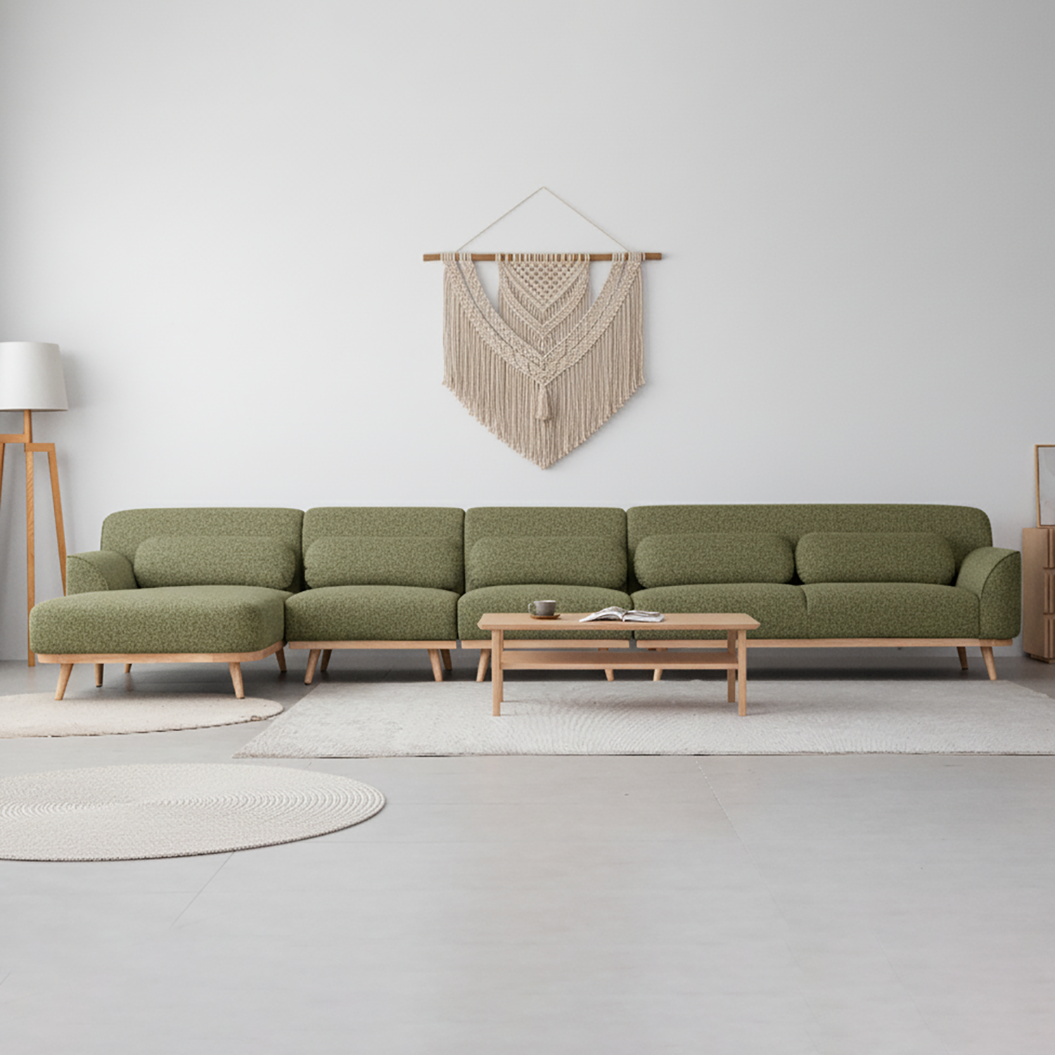 Solid Wood Sectional