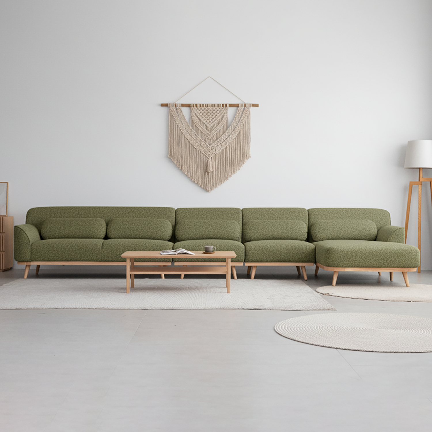 Solid Wood Sectional