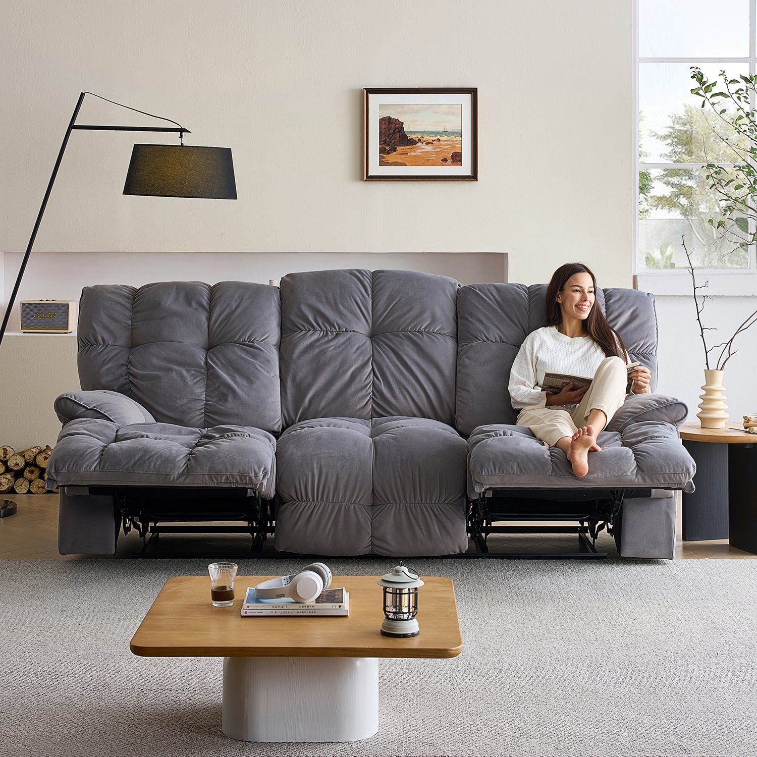 The Pillow Reclining Sofa