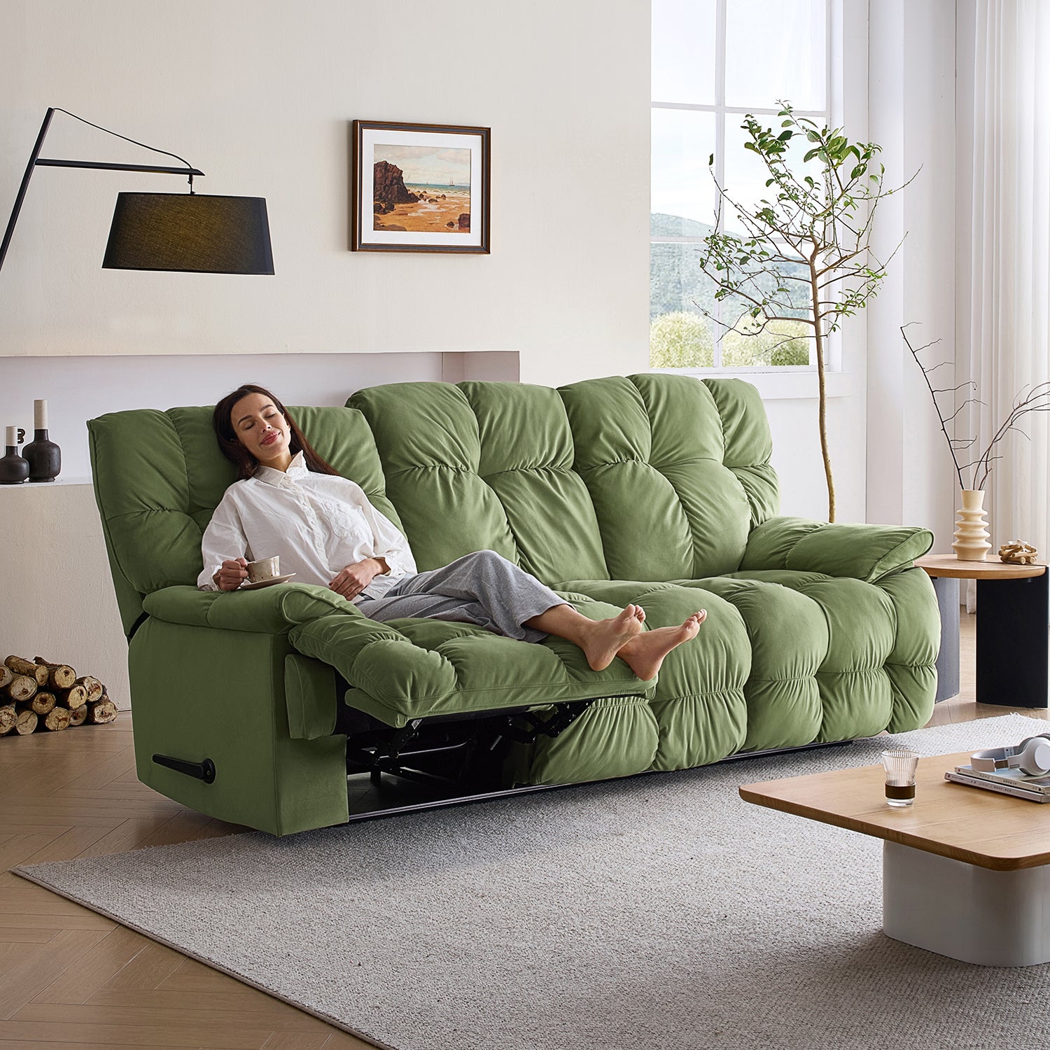 The Pillow Reclining Sofa