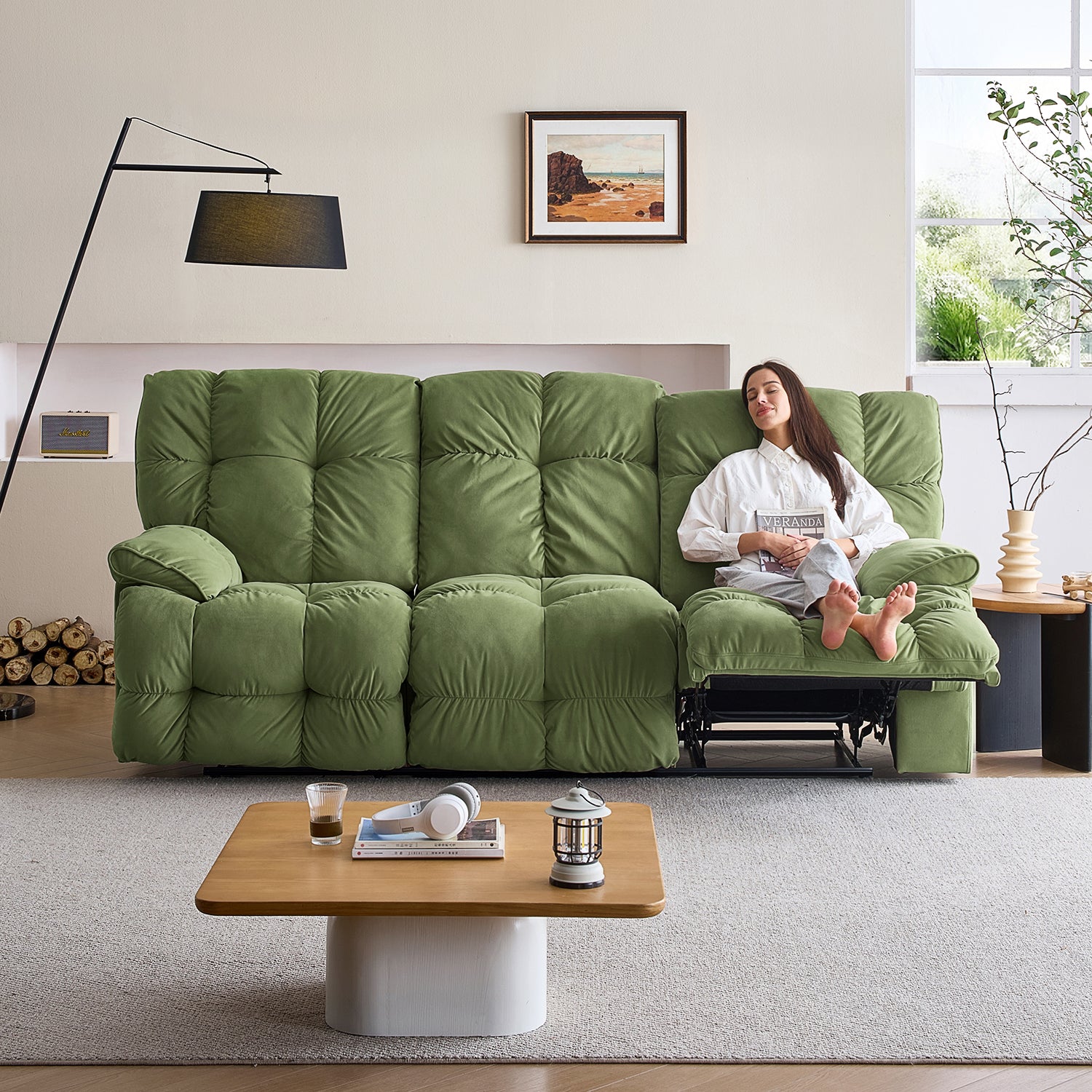 The Pillow Reclining Sofa