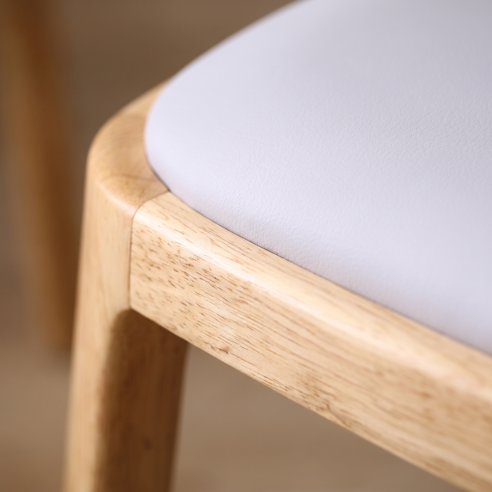 Nalu Dining Chair upholstery and leg detail - Valyou
