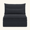 Kahala Armless — Charcoal — front view
