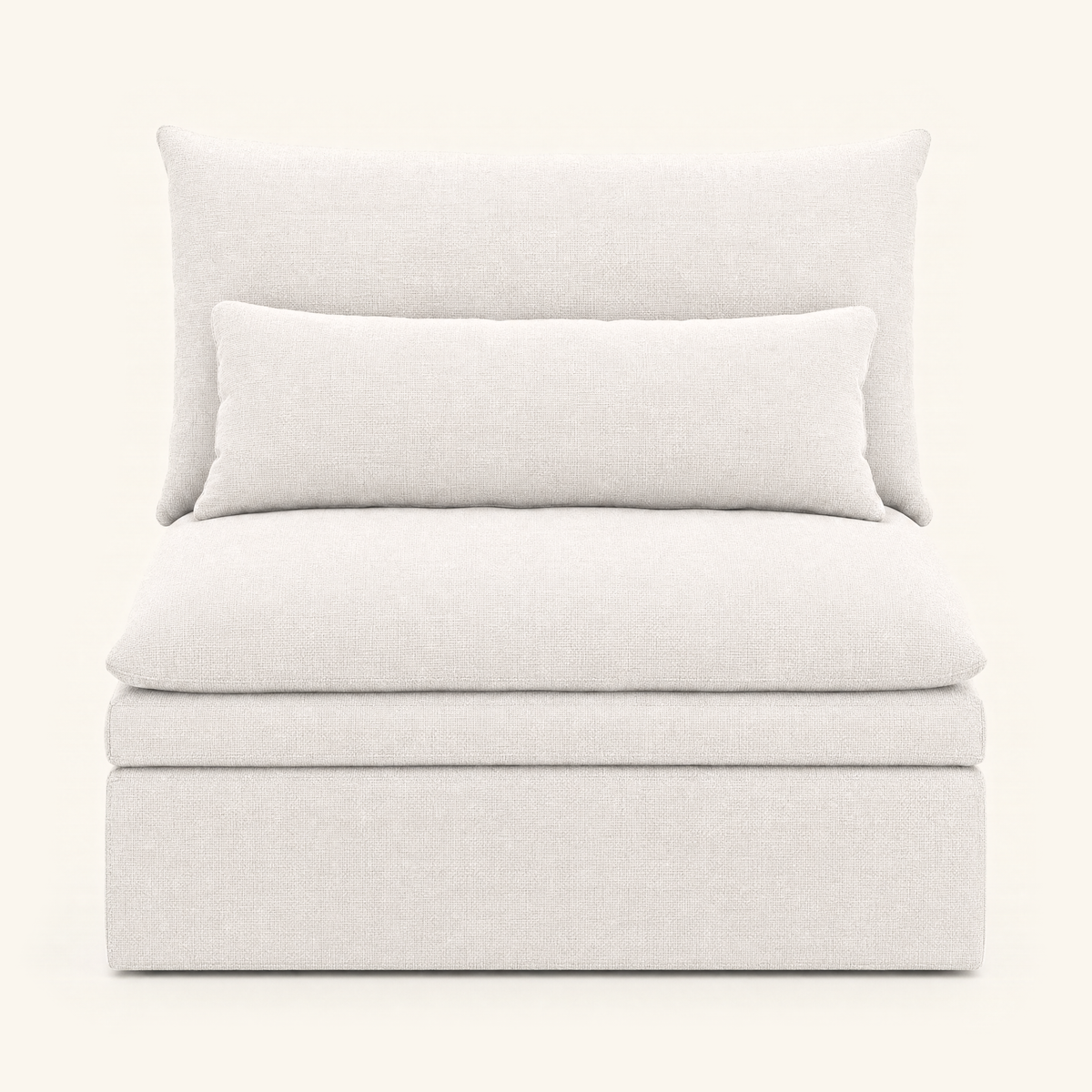 Kahala Armless — White — front view
