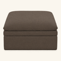 Kahala Ottoman — Brown — front view