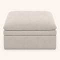 Kahala Ottoman — Sand — front view