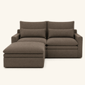 Kahala Sectional — Brown — 86.6 inch — front view