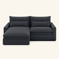 Kahala Sectional — Charcoal — 86.6 inch — front view