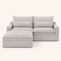 Kahala Sectional — Sand — 86.6 inch — front view