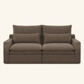 Kahala Sofa — Brown — 86.6 inch — front view
