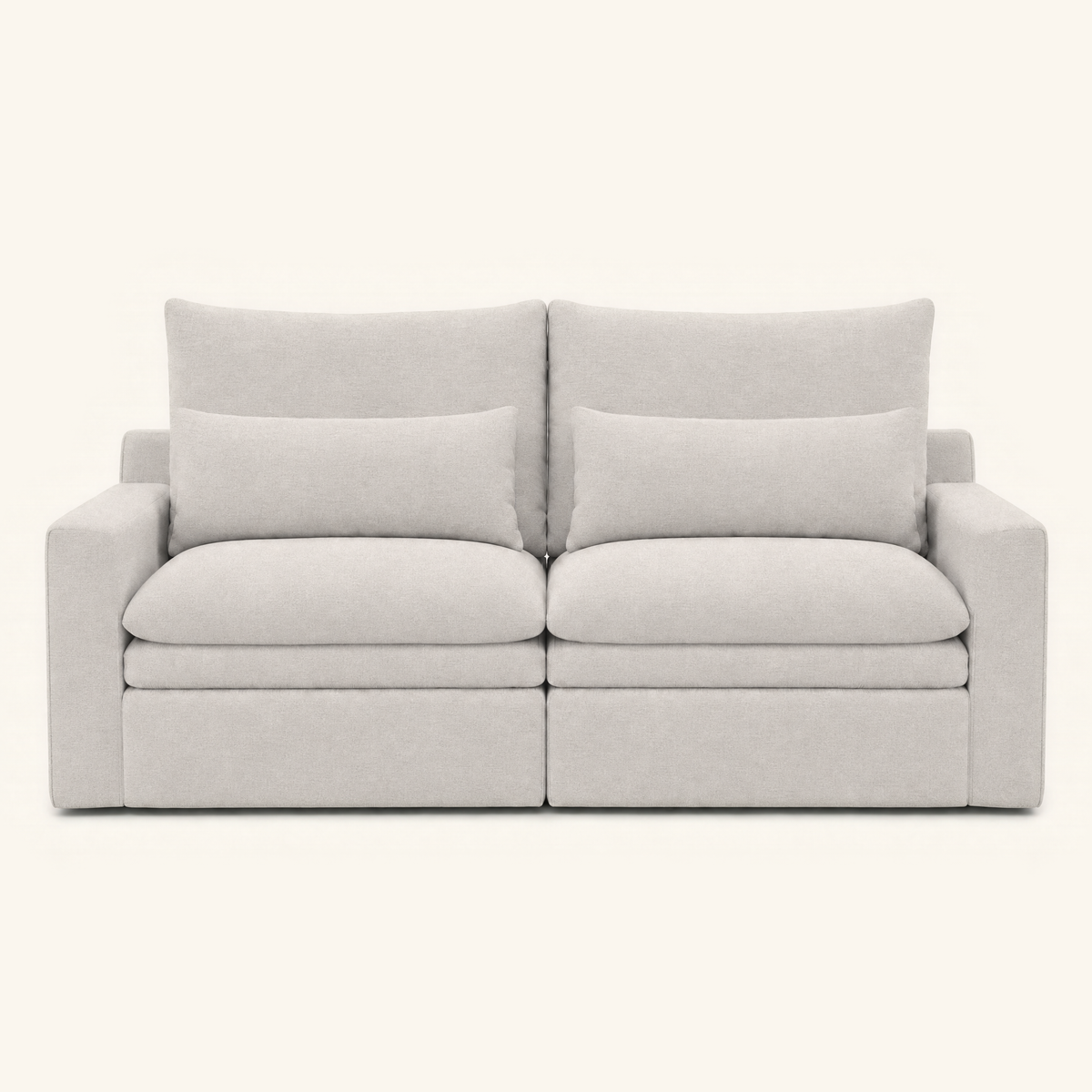 Kahala Sofa — Sand — 86.6 inch — front view