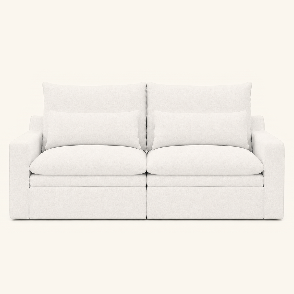 Kahala Sofa — White — 86.6 inch — front view