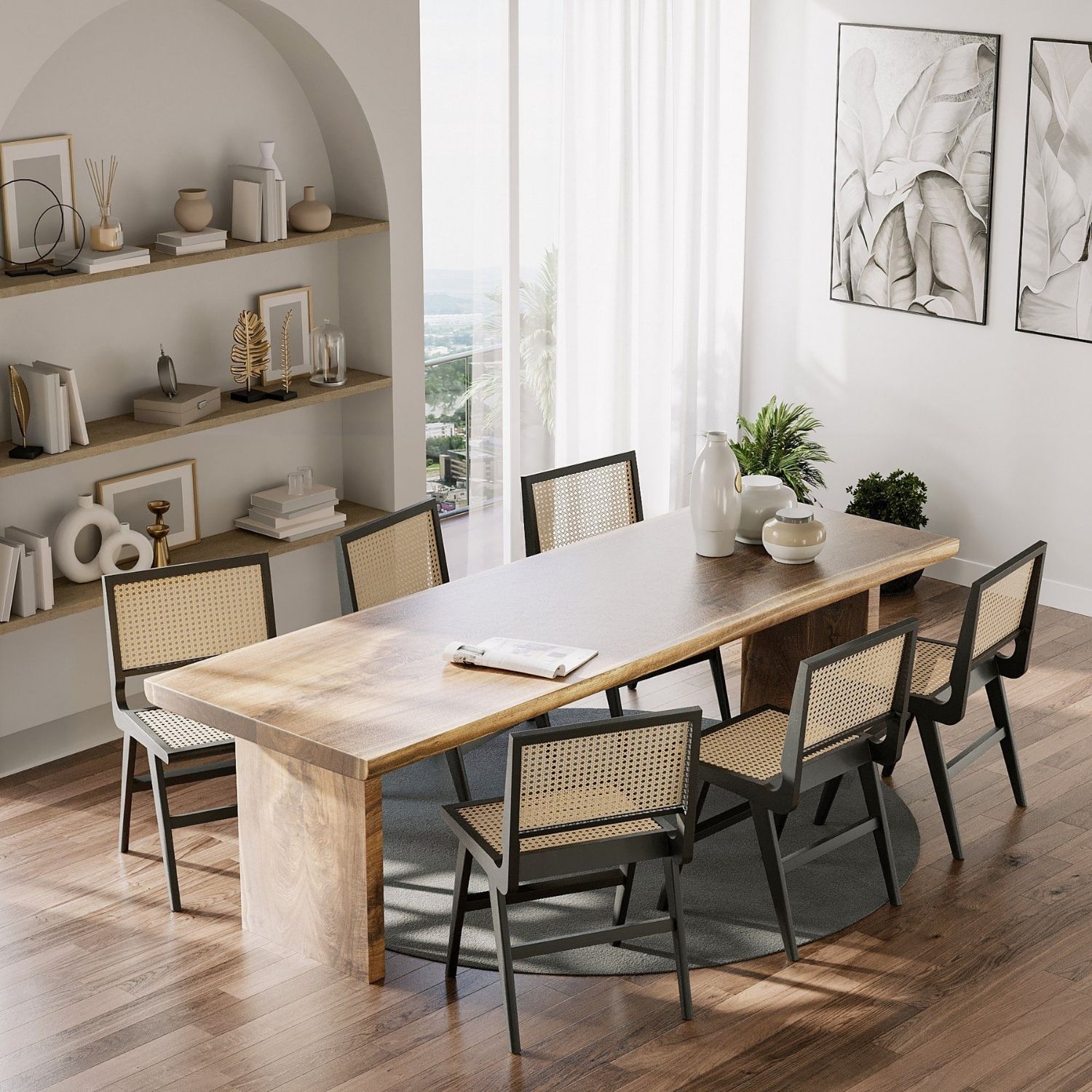 Bali Resort Style Round Solid Hardwood Timber Dining Table, 120cm Dia x 76cmH (RRP $799)