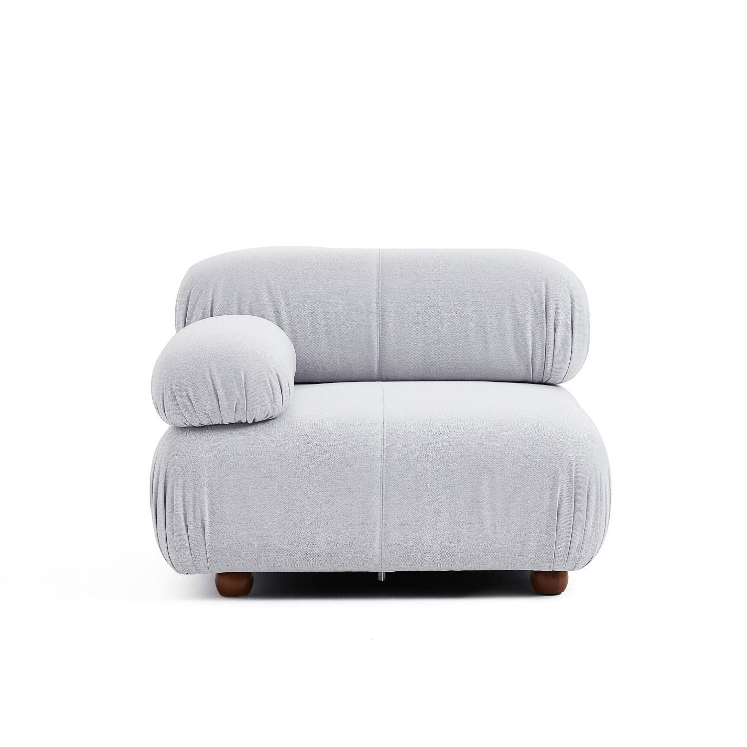 Pebbles Side Seat Sofa Milozze Linen White 