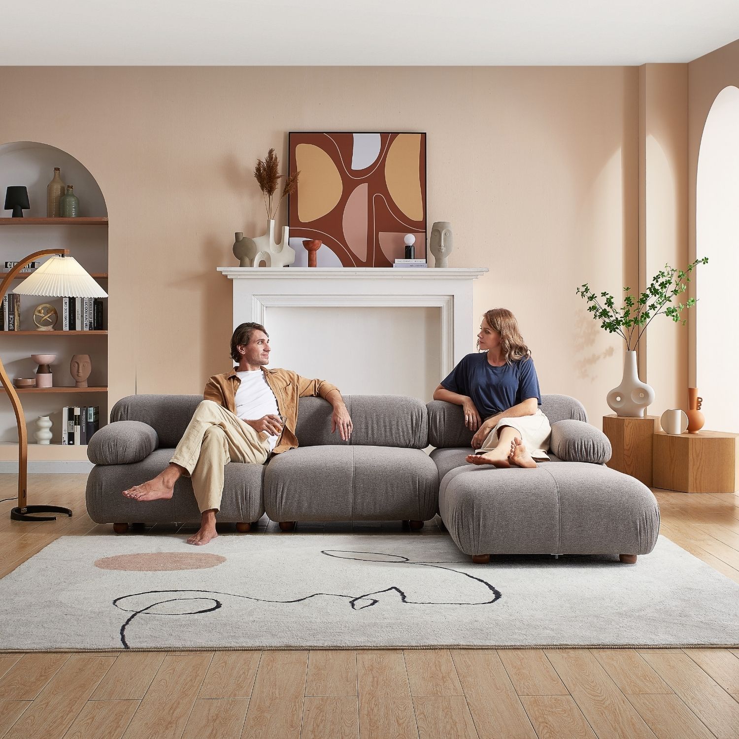 Modern sofa deals with ottoman