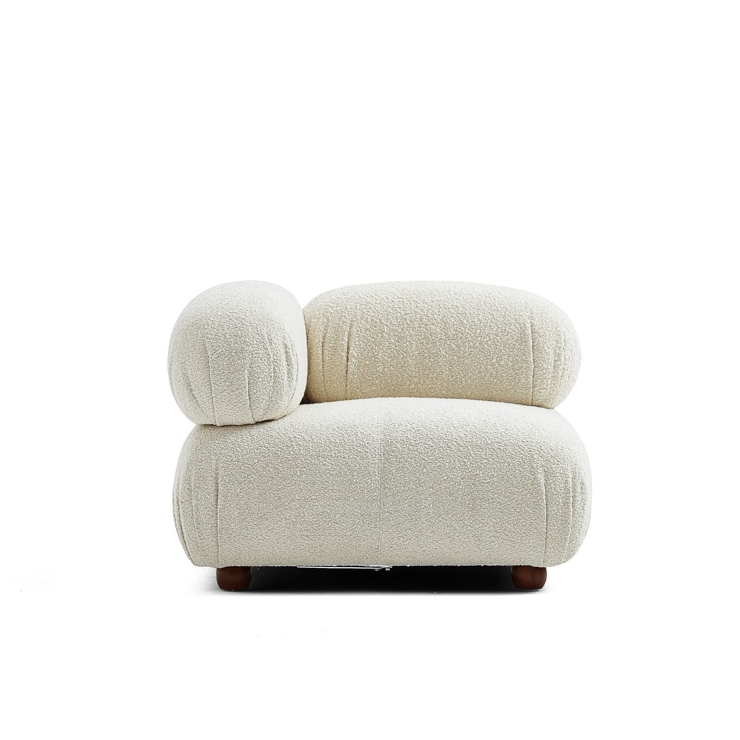 Pebbles Corner Seat Sofa Milozze Boucle White 