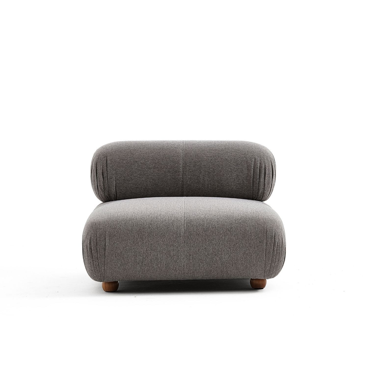 Pebbles Armless Seat Sofa Milozze Linen Grey Large 
