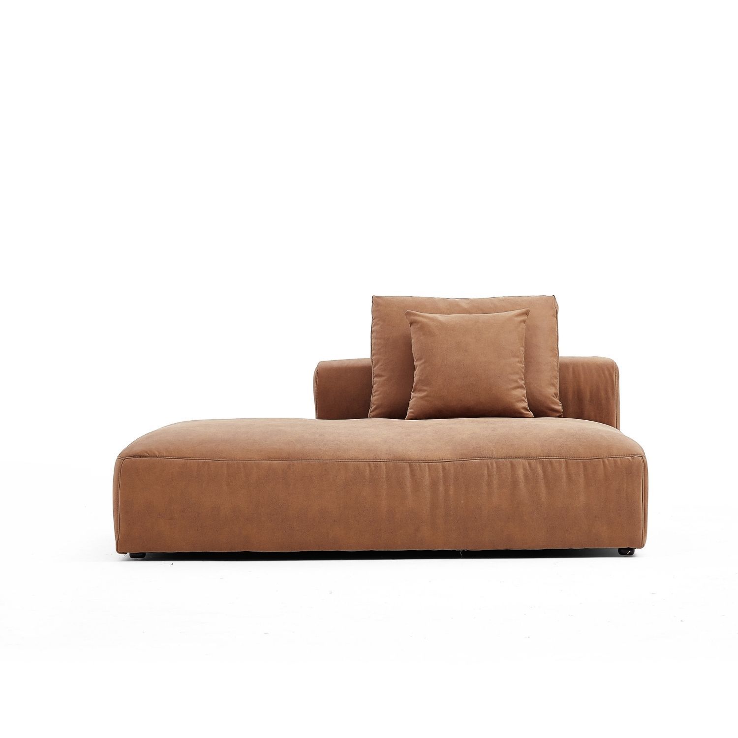 The 5th Side Lounge Sofa Foundry Camel Facing Right 71 Inch