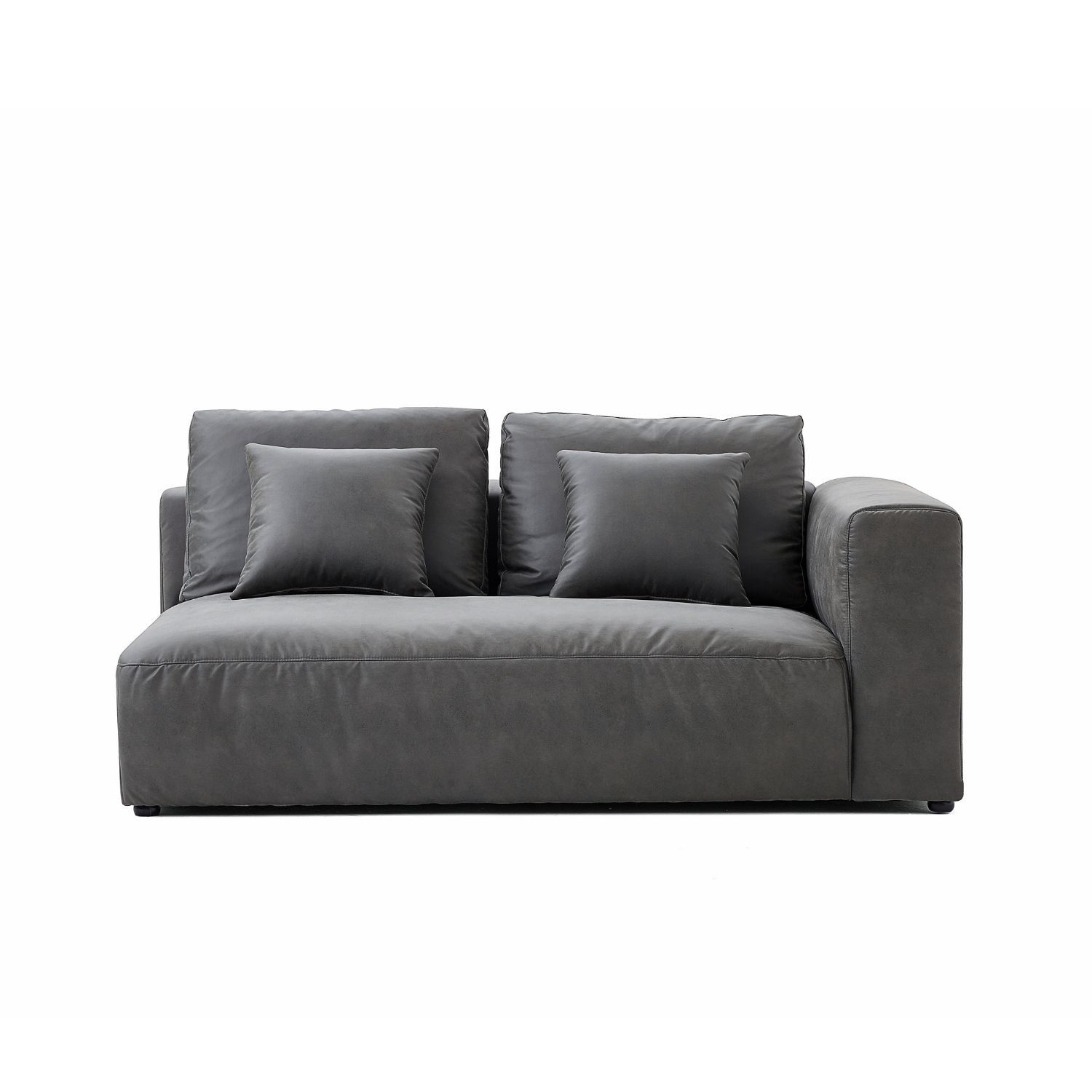 The 5th Side Sofa Sofa Foundry Dark Grey Facing Right 67 Inch