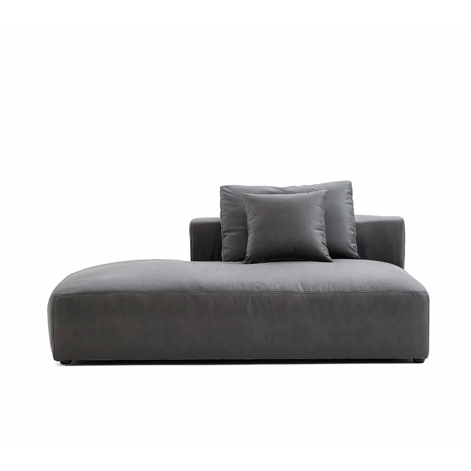 The 5th Side Lounge Sofa Foundry Dark Grey Facing Right 71 Inch